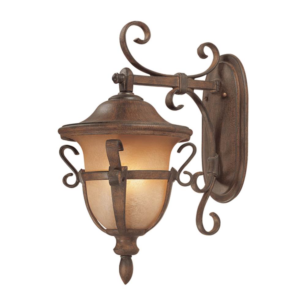 Kalco Lighting Tudor Outdoor Tudor Outdoor 22.25-in 3 Light Socket Walnut Wall Sconce
