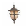 Kalco Lighting Tudor Outdoor Tudor Outdoor 12-in 3 Light Socket Walnut Wall Sconce