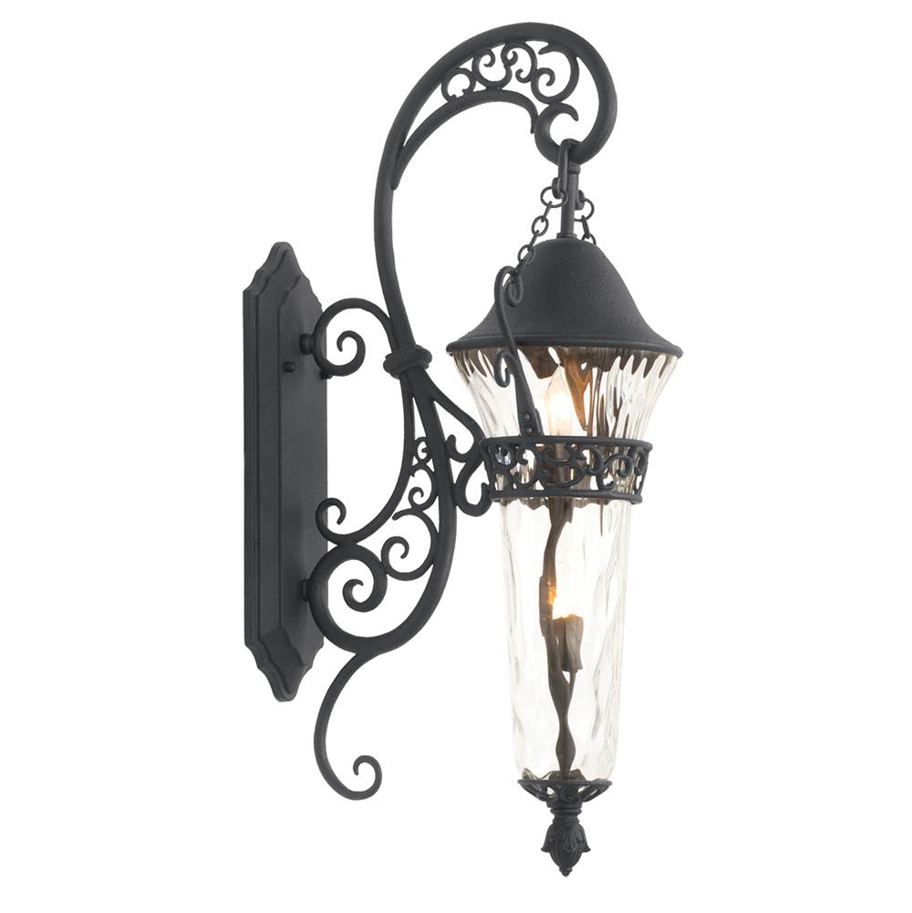 Kalco Lighting 9413MB Matte Black Anastasia Outdoor 37-in 2 Light Socket Matte Black Outdoor Wall Sconce Image 1