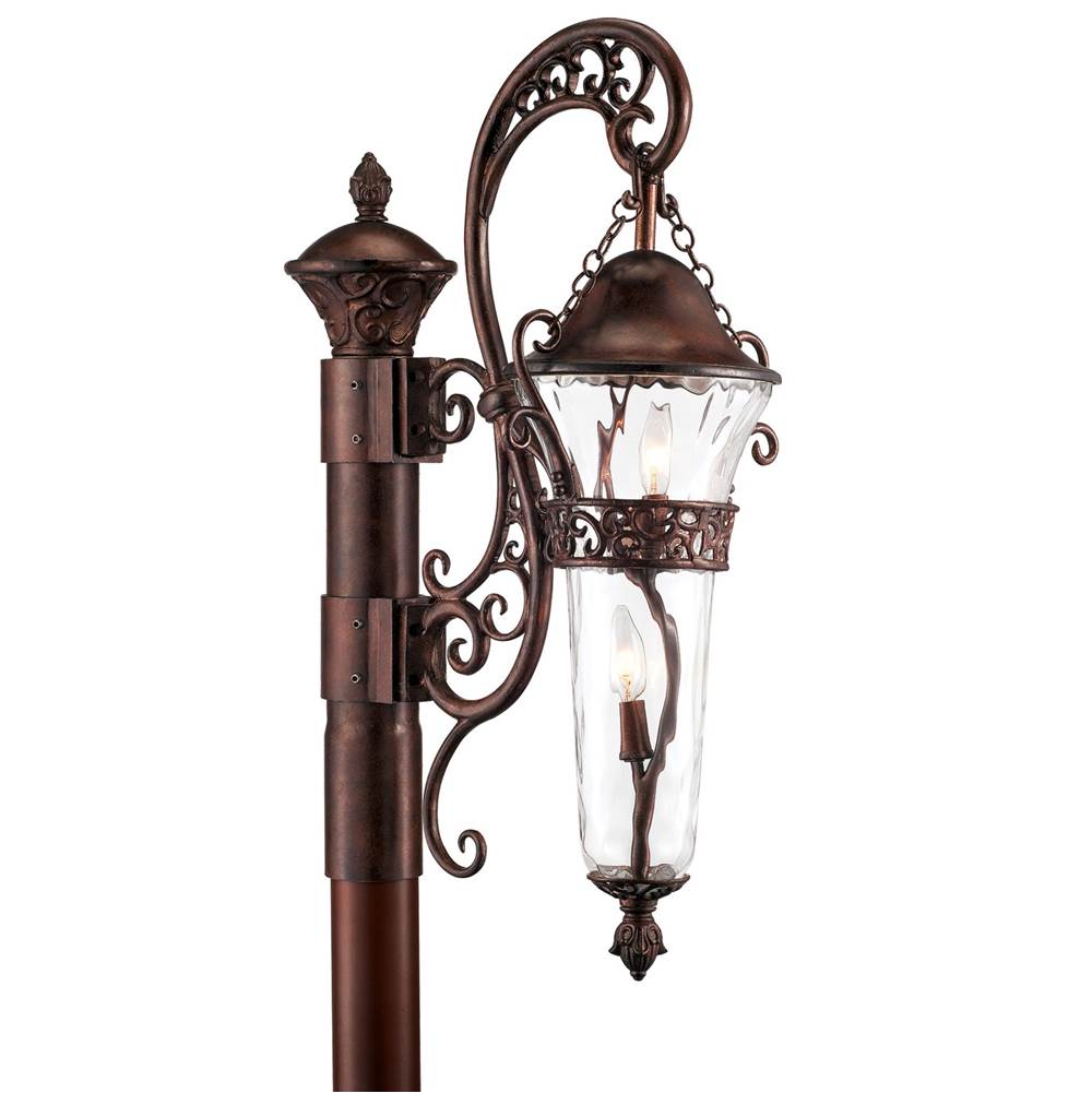 Kalco Lighting Anastasia Outdoor Anastasia Outdoor 37-in 2 Light Socket Burnished Bronze Outdoor Post Mount