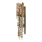 Kalco Lighting Pelt 24.5-in 3 Light Socket Pearlized Antique Brass Wall Sconce