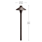 Kichler Lighting 15478AZT Textured Architectural Bronze Traditonal Path Image 3