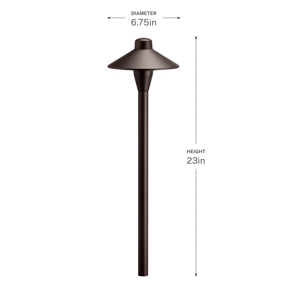 Kichler Lighting 15478AZT Textured Architectural Bronze Traditonal Path Image 3