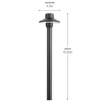 Kichler Lighting 15506BKB Black Brass Brass Small Hat Brass 3 Inch Image 2