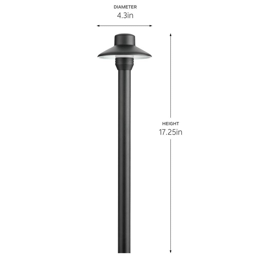 Kichler Lighting 15506BKB Black Brass Brass Small Hat Brass 3 Inch Image 2
