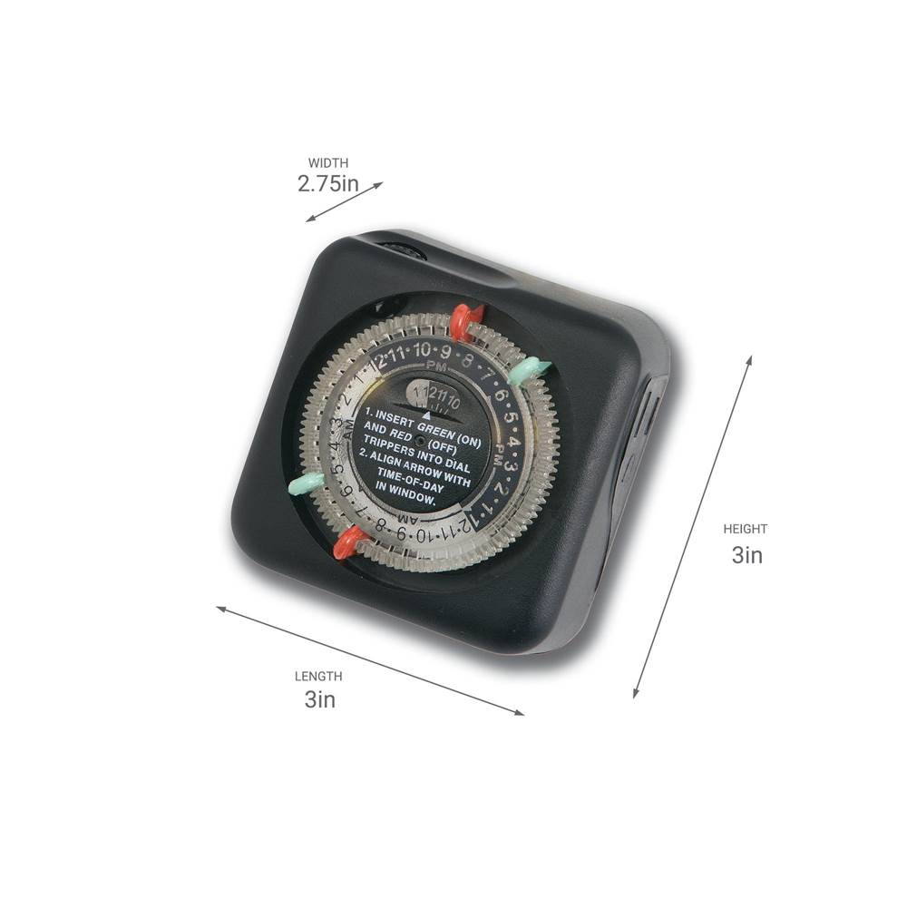 Kichler Lighting 15557BK Black Material Outdoor Enclosure Timer Image 3