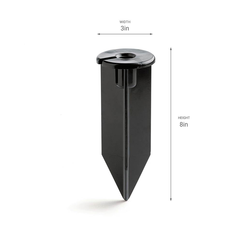Kichler Lighting 15575BK Black Material Accessory Stake 8 In Image 4