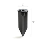 Kichler Lighting 15575BK Black Material Accessory Stake 8 In Image 4