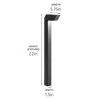Kichler Lighting 15846BKT Textured Black Right Angle Path Light Image 3