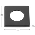 Kichler Lighting 16147BKB Black Brass Mini All-purpose Square Accessory Image 2