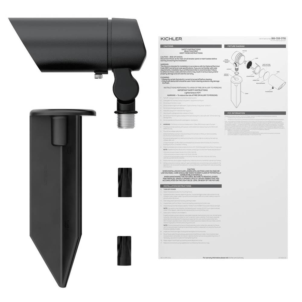 Kichler Lighting 16193BKTNL Black Textured Modern Accent Image 3