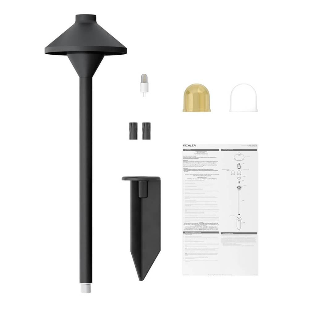 Kichler Lighting 16195BKT Black Textured Adjustable Led Path Kit Image 2