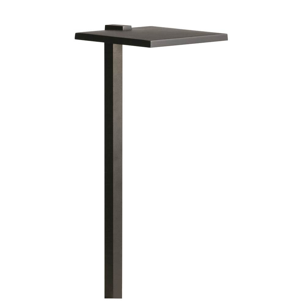 Kichler Lighting  12 Volt 2700k Led 8'' Shallow Shade Path Light In Textured Black