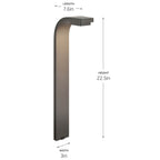 Kichler Lighting 16260AZT27 Textured Architectural Bronze Led Curved Path Light Image 2