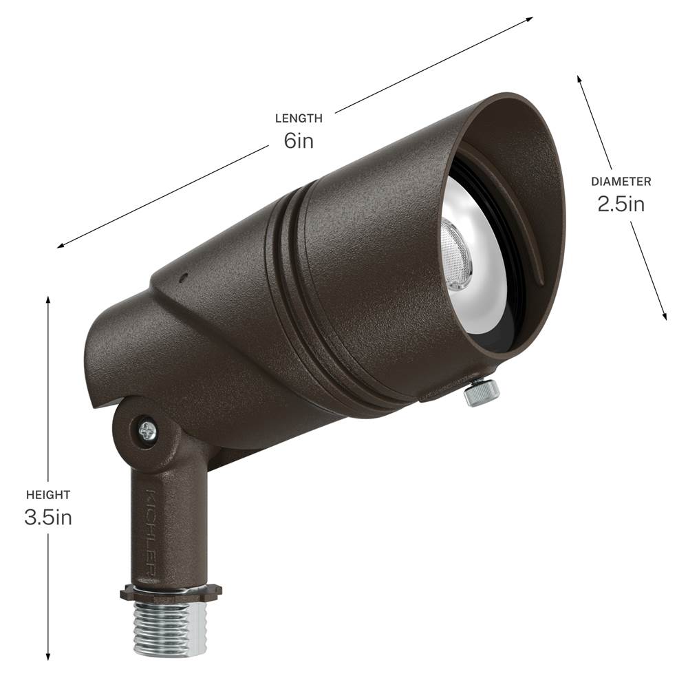 Kichler Lighting 16311AZT Textured Architectural Bronze Varia Accent Med Lumen Image 6