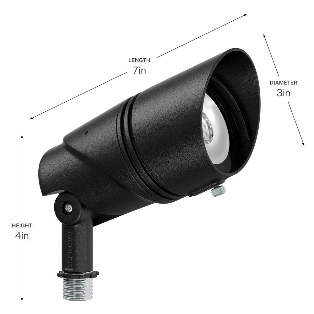 Kichler Lighting 16312BKT Textured Black Varia Accent High Lumen Image 6