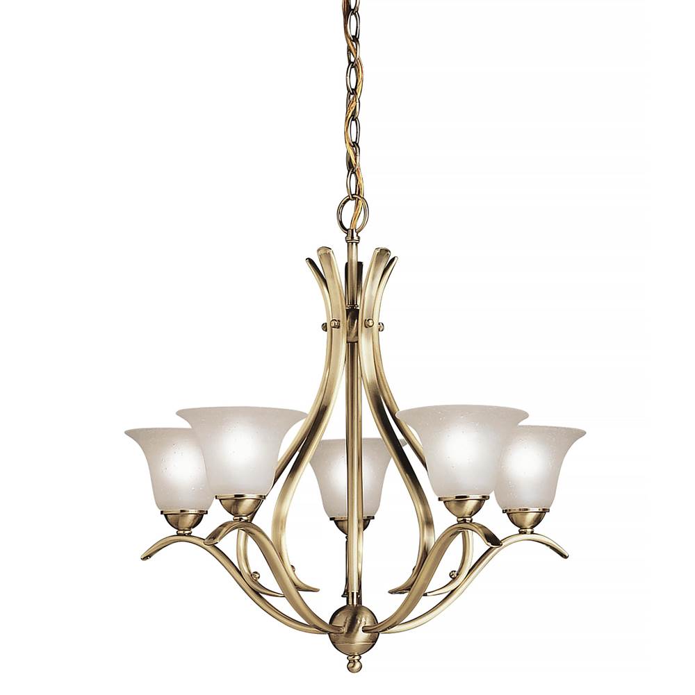 Kichler Lighting 2020AB Antique Brass Chandelier 5lt Image 2