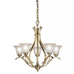 Kichler Lighting 2020AB Antique Brass Chandelier 5lt Image 2