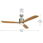 Kichler Lighting 300027BSS Brushed Stainless Steel 52 Inch Ridley Ii Fan Led Image 2