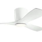 Kichler Lighting 300032MWH Matte White 48 Inch Volos Fan Led Image 5