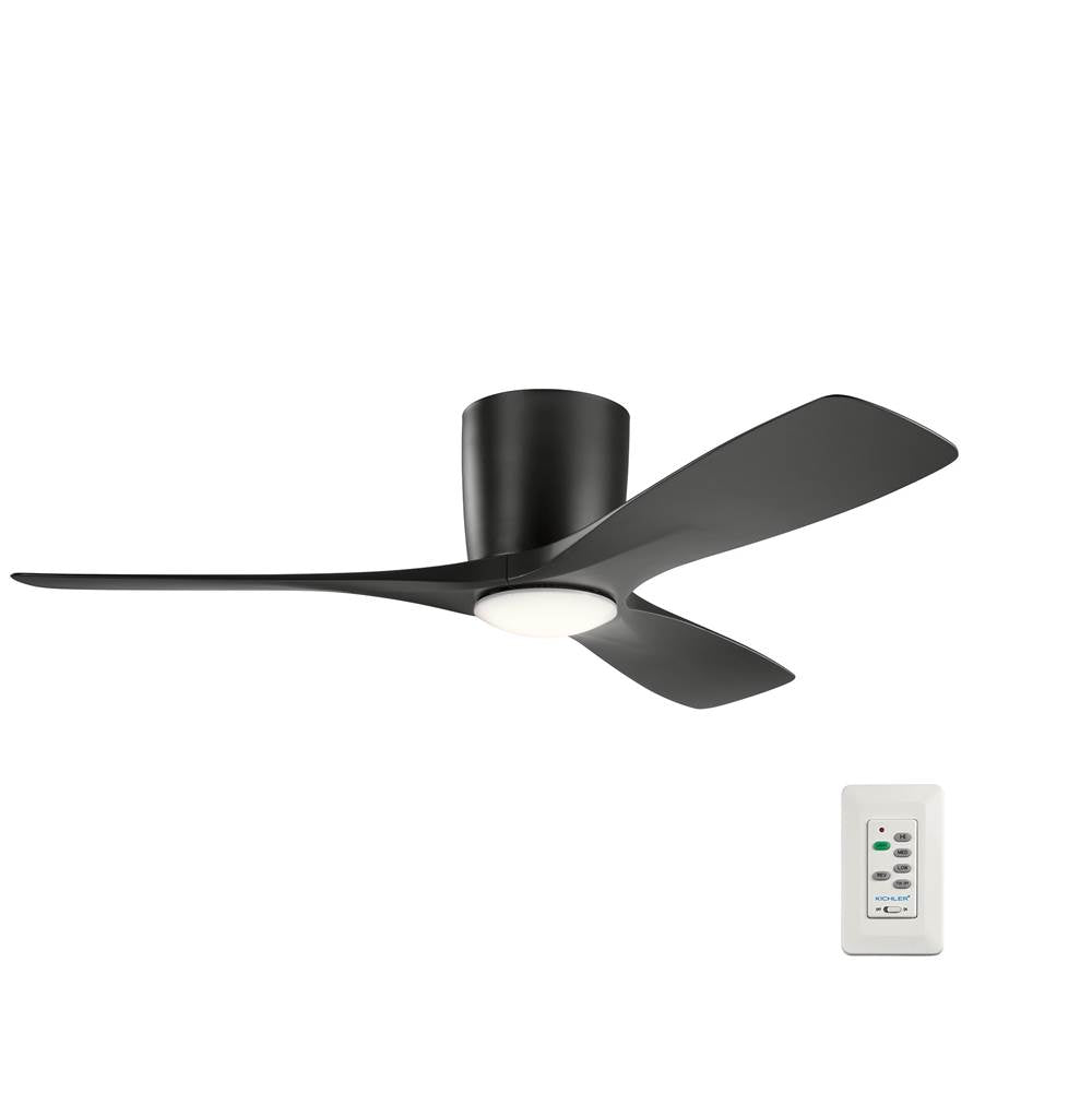 Kichler Lighting 300032SBK Satin Black 48 Inch Volos Fan Led Image 9