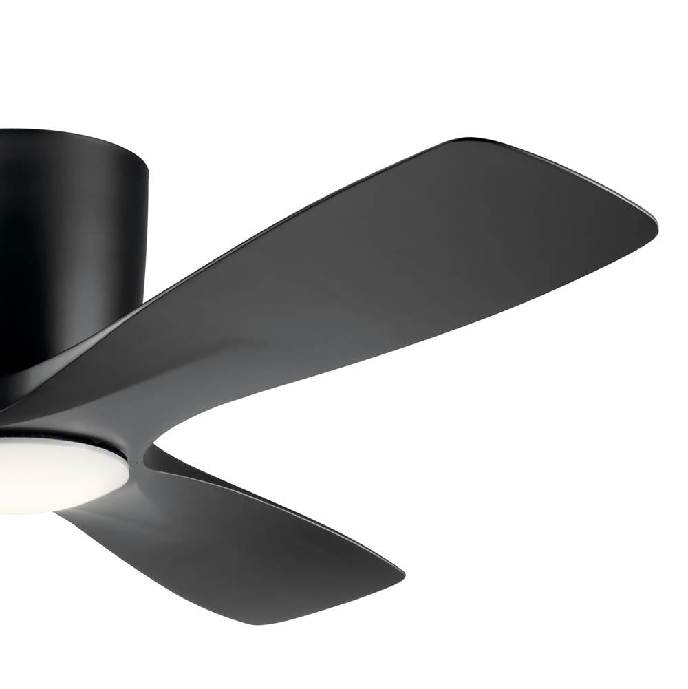 Kichler Lighting 300032SBK Satin Black 48 Inch Volos Fan Led Image 6