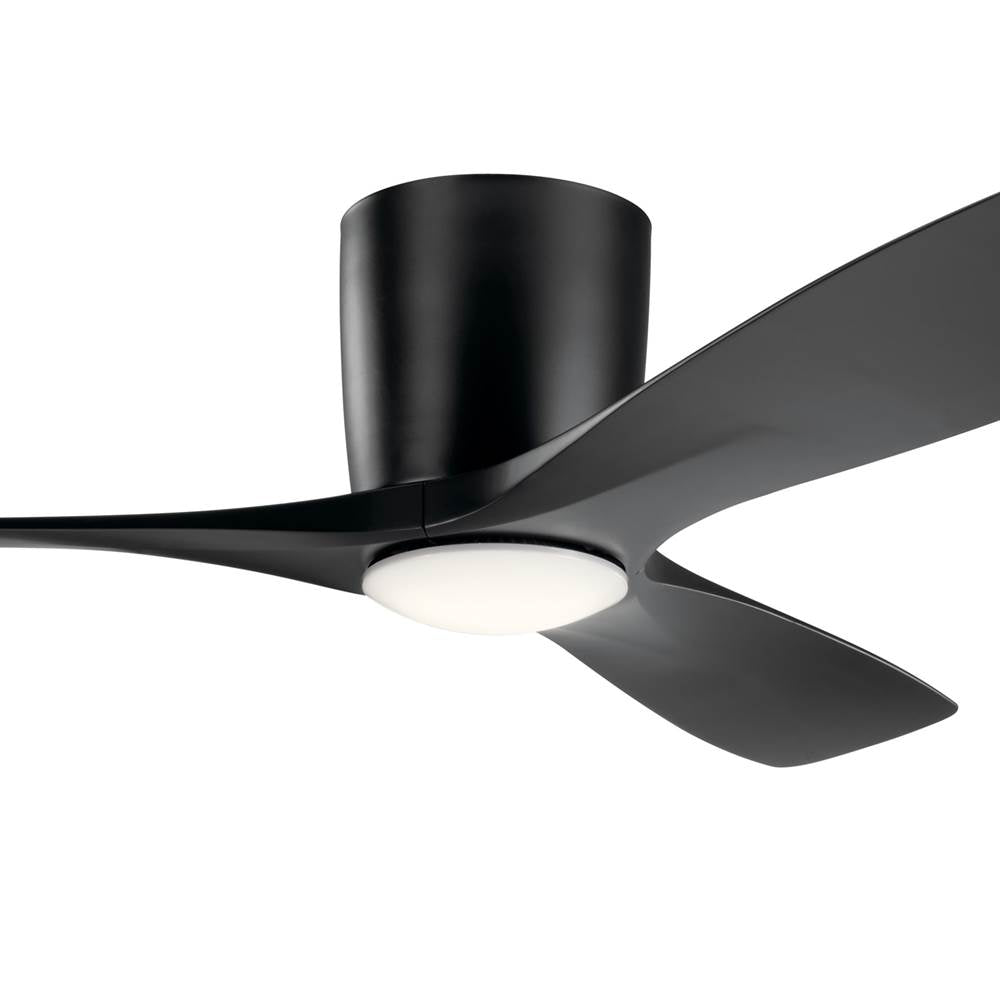 Kichler Lighting 300032SBK Satin Black 48 Inch Volos Fan Led Image 5