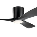 Kichler Lighting 300032SBK Satin Black 48 Inch Volos Fan Led Image 5
