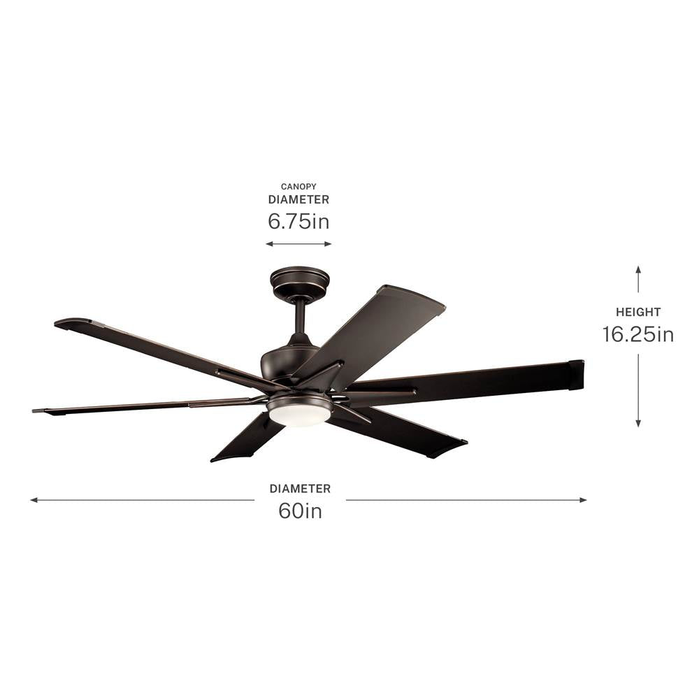 Kichler Lighting 300300OZ Olde Bronze 60 Inch Szeplo Ii Fan Led Image 2