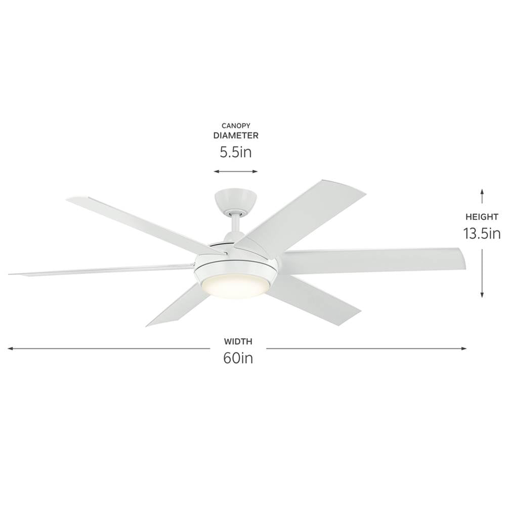 Kichler Lighting 310260WH White 60 Inch Mint Fan Image 2