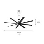 Kichler Lighting Breda 84 Inch Breda Fan