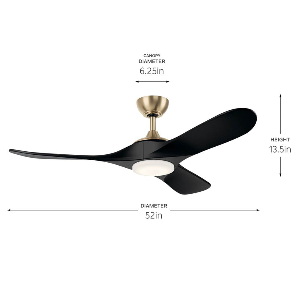 Kichler Lighting 310552CPZ Champagne Bronze 52 Inch Mylo Fan Image 2