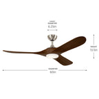 Kichler Lighting 310560NI Painted Brushed Nickel 60 Inch Mylo Fan Image 2