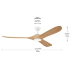 Kichler Lighting 310570MWH Matte White 70 Inch Mylo Fan Image 2