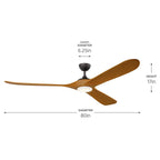 Kichler Lighting 310580AVI Anvil Iron 80 Inch Mylo Fan Image 2
