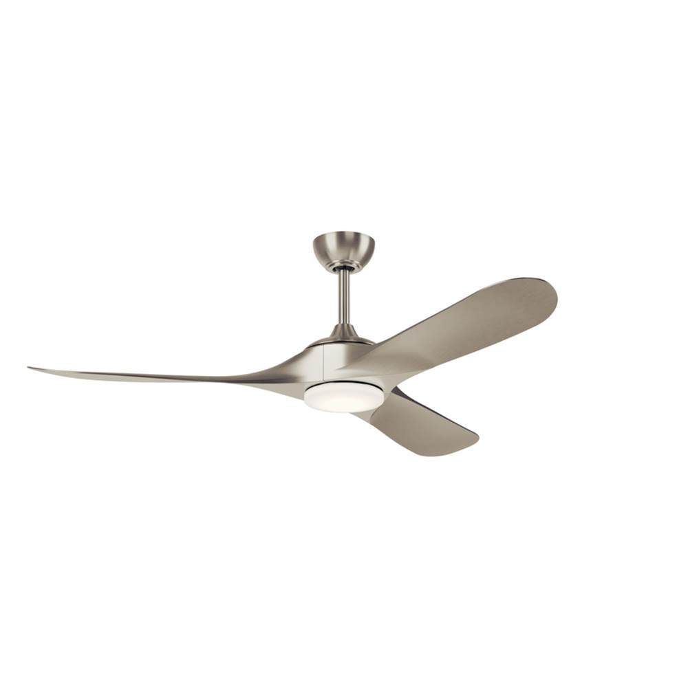 Kichler Lighting 310660NI Painted Brushed Nickel 60 Inch Mylo Weather Plus Fan Image 1