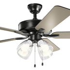 Kichler Lighting 330016SBKS Satin Black 52 Inch Basics Pro Premier Fan Image 5