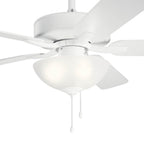 Kichler Lighting 330017MWH Matte White 52 Inch Basics Pro Select Fan Image 5