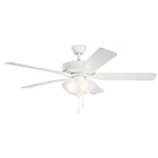 Kichler Lighting 330017MWH Matte White 52 Inch Basics Pro Select Fan Image 9