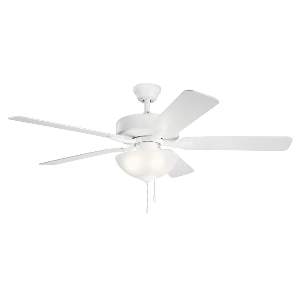 Kichler Lighting 330017MWH Matte White 52 Inch Basics Pro Select Fan Image 9