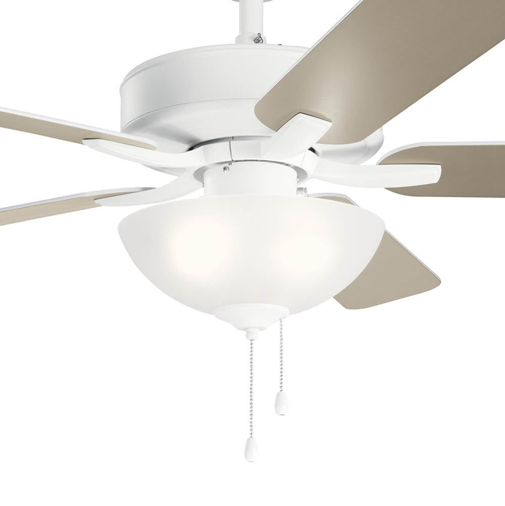 Kichler Lighting 330017MWH Matte White 52 Inch Basics Pro Select Fan Image 4