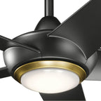 Kichler Lighting 330089SBK Satin Black 52 Inchapono Fan Led Image 3