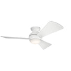 Kichler Lighting 330151MWH Matte White 44 Inch Sola Fan Led Image 1