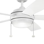 Kichler Lighting 330174MWH Matte White 52 Inch Starkk Fan Led Image 6