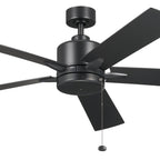Kichler Lighting 330243SBK Satin Black 60 Inch Lucian Ii Fan Image 7