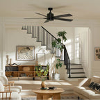Kichler Lighting 330243SBK Satin Black 60 Inch Lucian Ii Fan Image 5