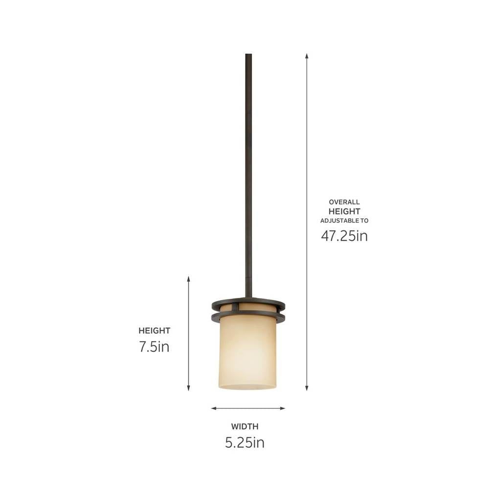 Kichler Lighting 3475OZ Olde Bronze Mini Pendant 1lt Image 3