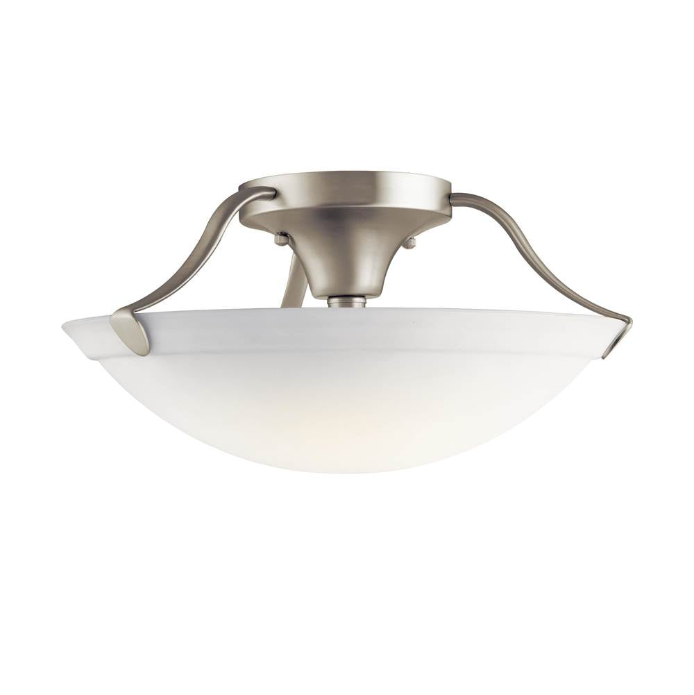 Kichler Lighting 3627NI Brushed Nickel Semi Flush 3lt Image 2