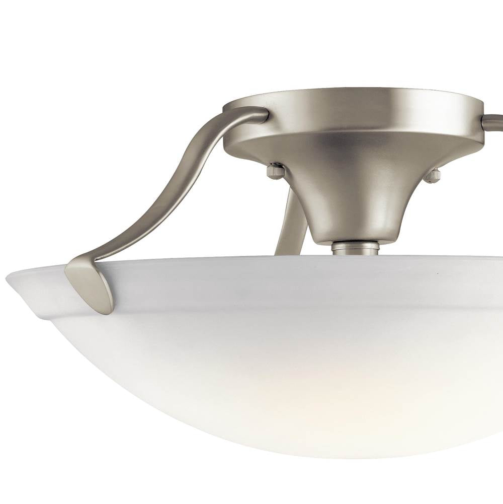 Kichler Lighting 3627NI Brushed Nickel Semi Flush 3lt Image 6