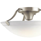 Kichler Lighting 3627NI Brushed Nickel Semi Flush 3lt Image 6
